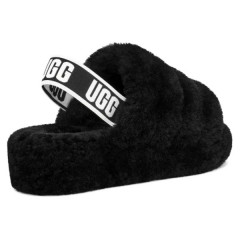 UGG FLUFF YEAH SLIDE BLACK
