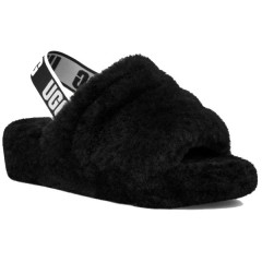UGG FLUFF YEAH SLIDE BLACK