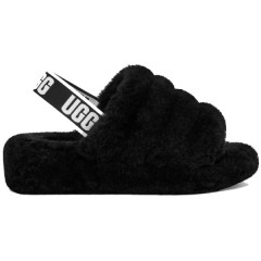 UGG FLUFF YEAH SLIDE BLACK