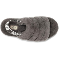 UGG FLUFF YEAH SLIDE GREY