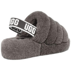 UGG FLUFF YEAH SLIDE GREY