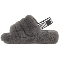 UGG FLUFF YEAH SLIDE GREY