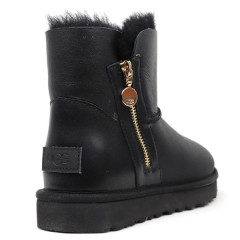 UGG BAILEY ZIP MINI BOOT METALLIC BLACK