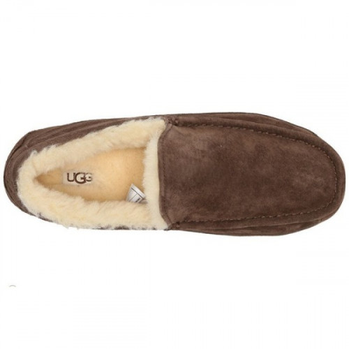 UGG MEN'S MOCCASINS ASCOT CHOCOLATE