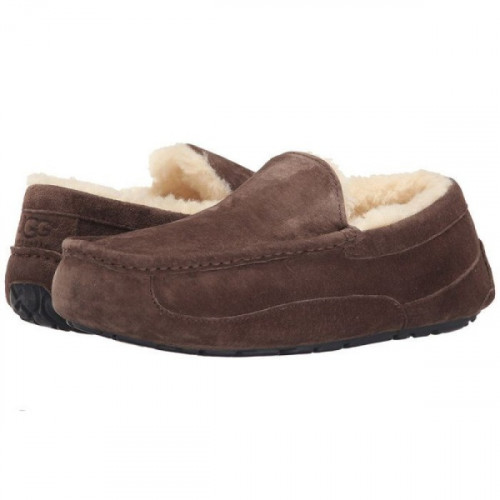 UGG MEN'S MOCCASINS ASCOT CHOCOLATE