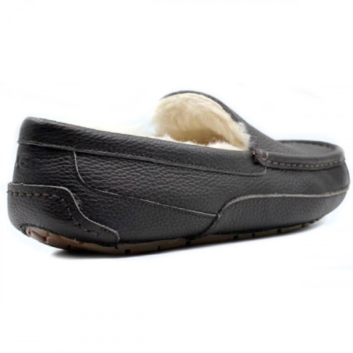 UGG MEN'S MOCCASINS ASCOT METALLIC CHOCOLATE
