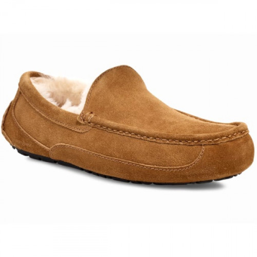 UGG MEN'S MOCCASINS ASCOT CHESTNUT