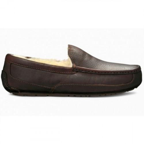 UGG MEN'S MOCCASINS ASCOT LEATHER CHINA TEA